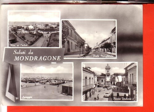 Cartolina mondragone b n - cartolina,