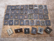 LOTTO ELETTRICO PEZZI PULSANTI PRESE SUPPORTI PLACCHETTE INTERRUTTORI ETC...