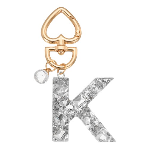 Keychain for letter heart - for,