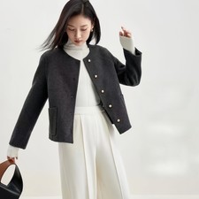 Cappotto corto donna monopetto