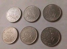 Lotto 6 Monete Francia 1