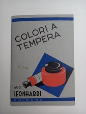 Depliant Pubblicitario Tempere Leonhardi Bologna Futurismo Autarchia Grafica