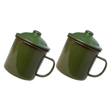  2 Pcs Tazza Smaltata Retrò