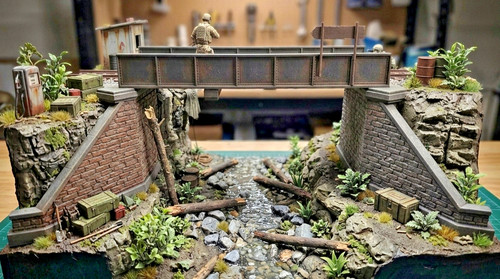 Diorama ponte ferroviario