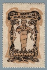 EI0176 Poster Francobollo Italia - Parma 1908 Pro Assistenza Infermieristica