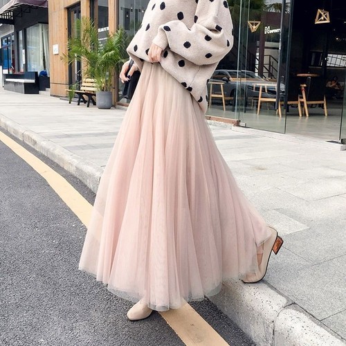 Abito donna lungo tulle - , gonna