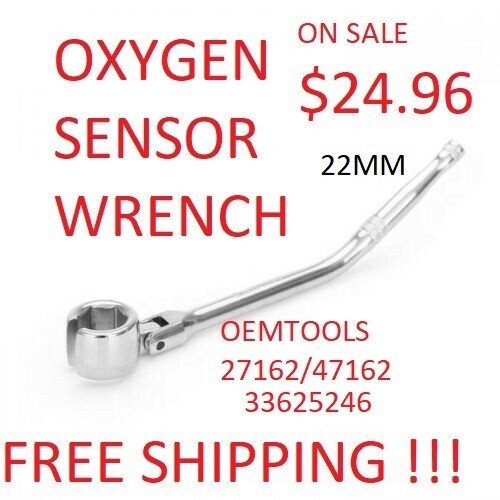 Oxygen sensor wrench 22mm - oxygen, 7/8"