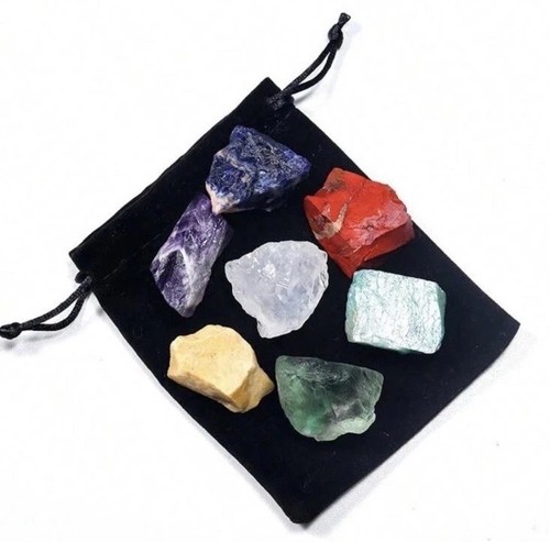 Set chakra pietre grezze - set,