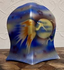 Lampada vetro stencil gru