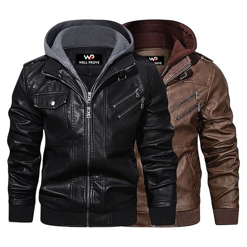 Giacca motociclista uomo pelle - giacca,