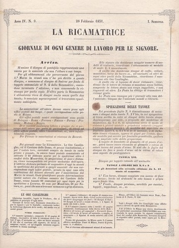 Ricamatrice giornale di - giornale,
