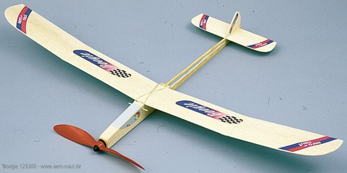 Modellino aliante motore