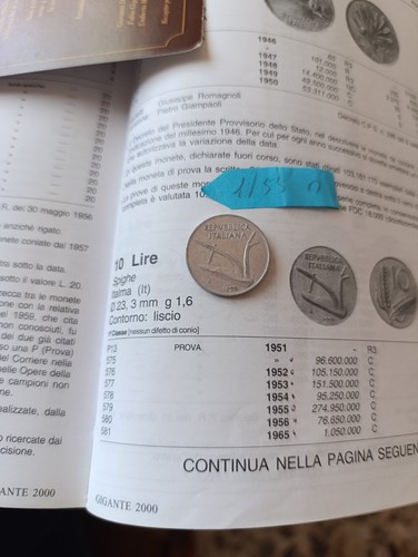 Moneta lire del - moneta, da