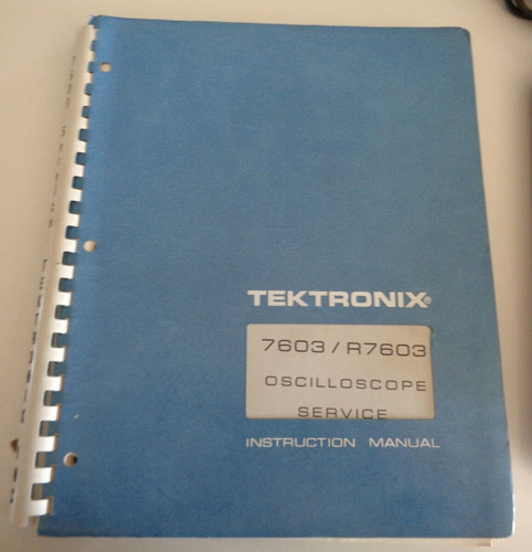 Tektronix 7603r r7603 - 7603r/r7603, manuale