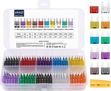 120 Mini Fusibili per Auto,Barche,Moto + Estrattore 10 Specifiche Universale