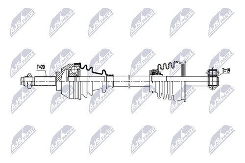 Nty albero motore 532mm - 532mm, asse
