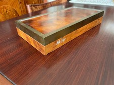 Willy Rizzo Vintage 70/80s Scatola Box Legno Wood Ottone E Radica