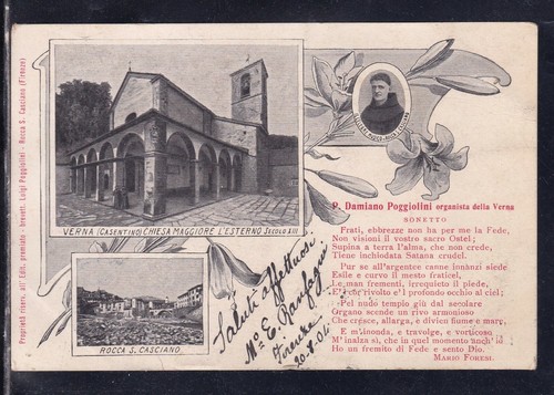 Cartolina verna casentino - cartolina,