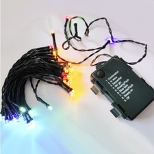 LUCE LED PER NATALE 8 modalità catena luci multicolore INTERNI ESTERNI IP44 pile