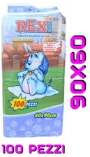REX TAPPETINI ASSORBENTI TRAVERSE CANE CUCCIOLI 60X90 →100 PEZZI