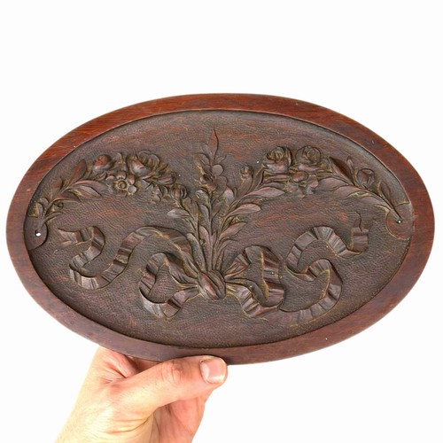 Ghirlanda legno placca antica - legno,