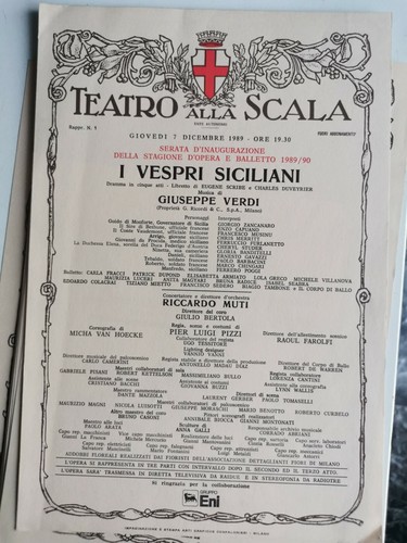Locandina teatro alla scala - locandina,