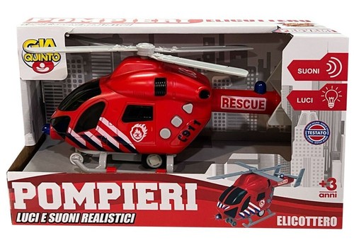 Elicottero pompieri con - elicottero, luci