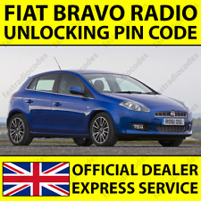 ✅FIAT BRAVO CODICE PIN SBLOCCO NAVIGAZIONE AUTORADIO PER TUTTI I MODELLI✅