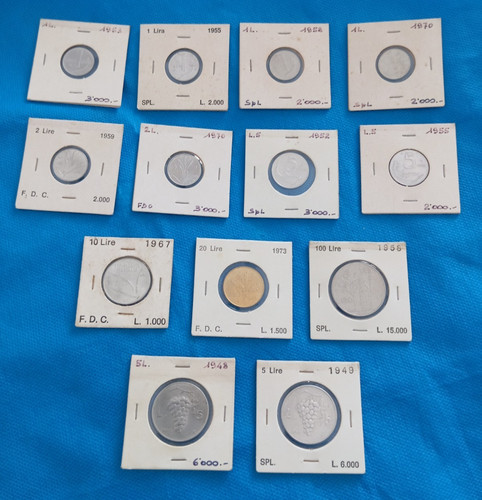 Lotto x13 monete - x13, repubblica