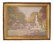 Mario Maresca Serra ( Napoli 1912-1991), dipinto olio legno epoca XX secolo