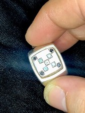 Anello Con Diamanti Neri Un