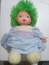 Vintage Doll Girl with Green