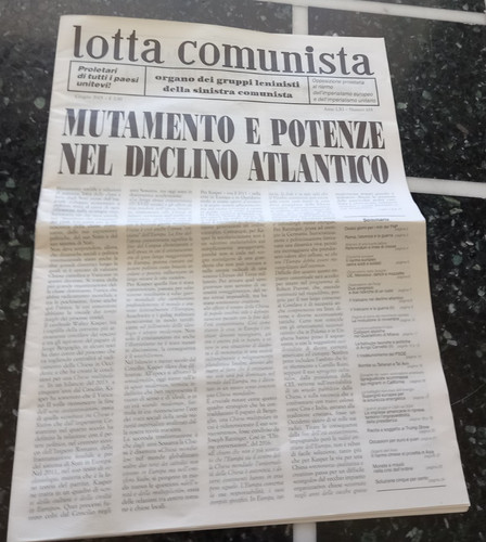 Giornale lotta comunista non - lotta,