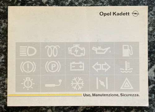 Opel kadett uso manutenzione - opel,