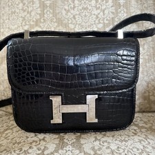 Borsa a tracolla HERMES nera