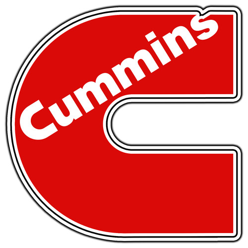 Adesivo cummins logo rosso - cummins,