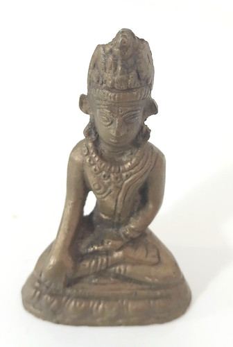Statua buddha seduto bronzo - statua,