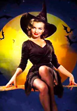 MARILYN MONROE IN WITCH COSTUME Photo Magnet @ 3"x5"