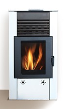 Stufa a pellet Diamante 8,5 kW Policombustibile Made In Italy CONTO TERMICO 2.0