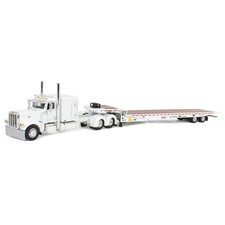 1/64 Bianco Peterbilt 389 Con Rimorchio A Tre Assi Landoll 440B-50CA DCP 60-2033