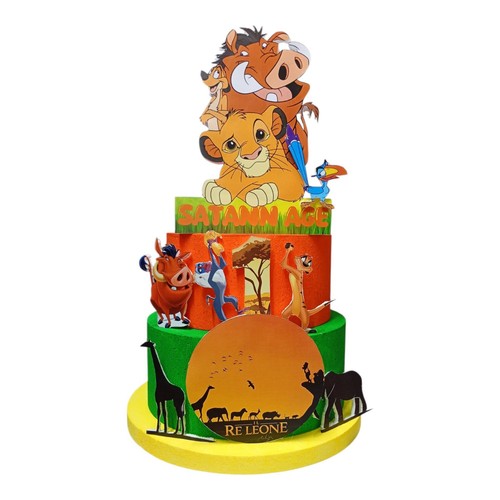 Torta scenografica leone - torta,