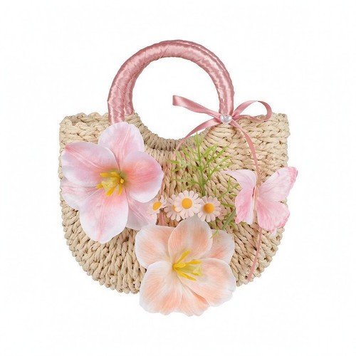 Borsa paglia decorazione - borsa,