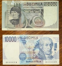 Lotto 2 Banconote 10.000 Lire