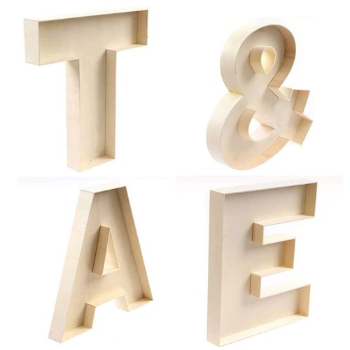 Lettere legno riempibili - legno,