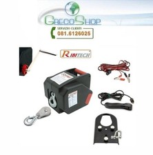 Verricello/Argano/Paranco elettrico 12V 2000 lbs c/telecomando Ribitech - PE12V