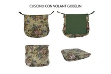 Coprisedie Cuscino sedia Set 6 pezzi tessuto gobelin fiorato Pratici Comodi