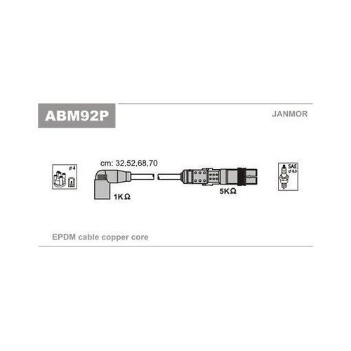 Kit cavi accensione - accensione, janmor