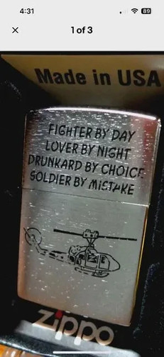Accendino zippo vietnam trench - zippo,