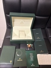 Autentica Rolex orologio scatola cassa Sea Dweller 16600 set completo etichette portafoglio lunetta libro