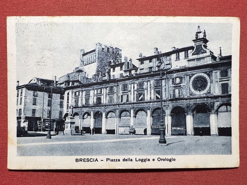 Cartolina brescia piazza - -,